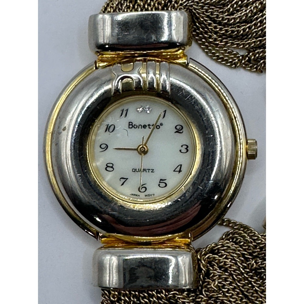 Bonetto Womens Watch Vintage New Battery‎ 35MM 7" Y